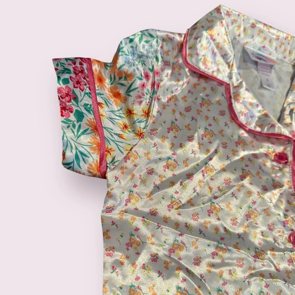 Bmagical By btween Girls Multicolor Ruffle Floral Kids Pajama Set Size 5